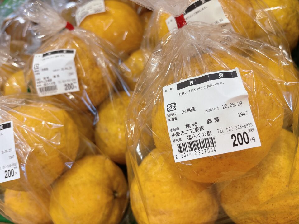 【福岡県糸島市】福ふくの里：二丈福吉の直売所・産直所